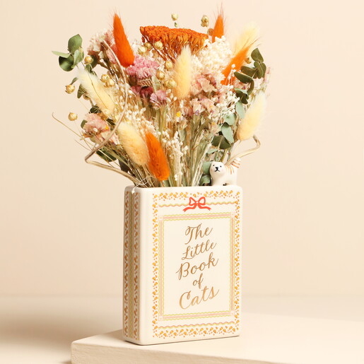 vintage inspired mini book vase