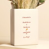 back of ceramic vase