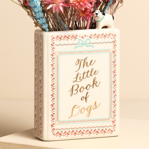 front of vintage inspired vase