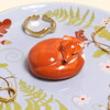 close of up of fox figurine