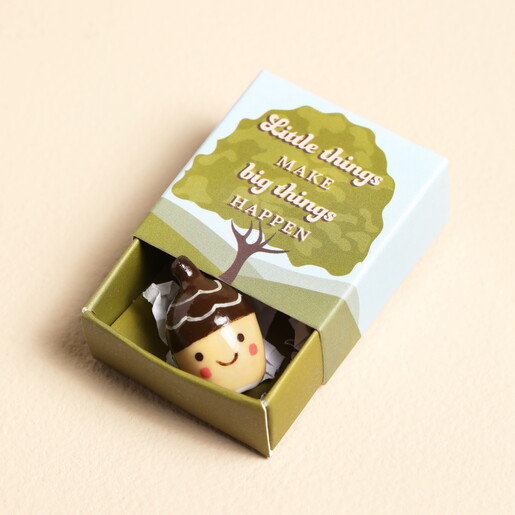ceramic woodland acorn ceramic token