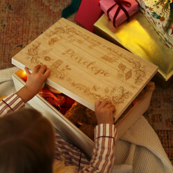 Personalised Name Wooden Christmas Eve Box