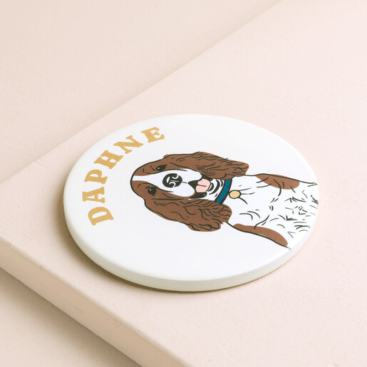 white dog personalisation