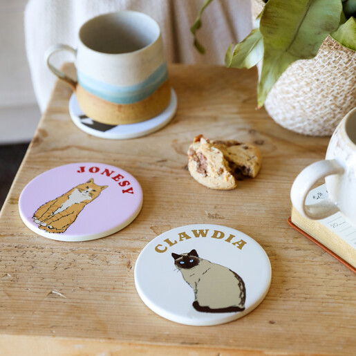 lifestyle shot of coasters