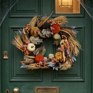 Autumn Harvest Decorative Wreath