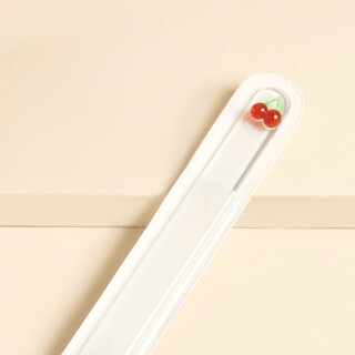 Glass Cherry Charm Nail File