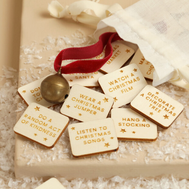 Wooden Christmas Countdown Activity Tokens