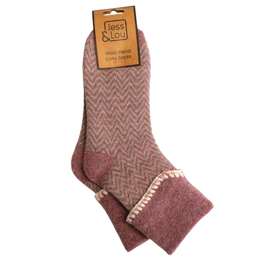 purple cosy socks from Jess & Lou 