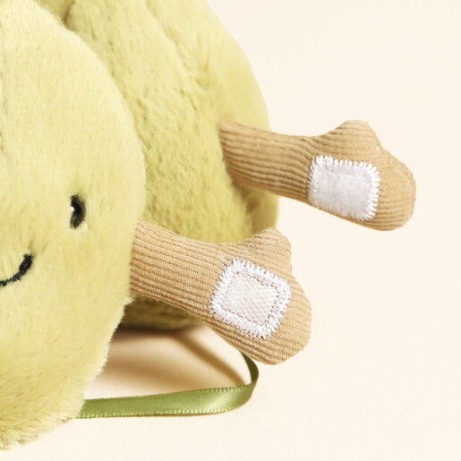 Close Up of Velcro Hands on Olives Plushies
