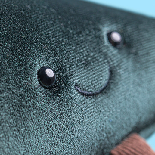 close up of smiling face
