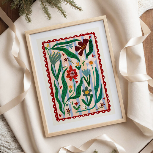 bohemian A4 print from Kate Fox Design