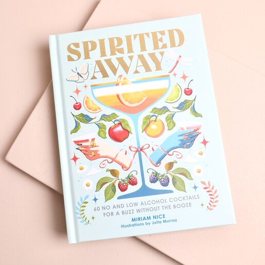 Spirited Away no and low alcohol cocktail book cover illustration