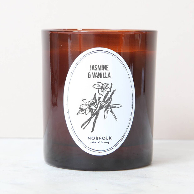 Norfolk Natural Living Jasmine & Vanilla 8oz Candle