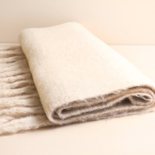 Beige Winter Scarf