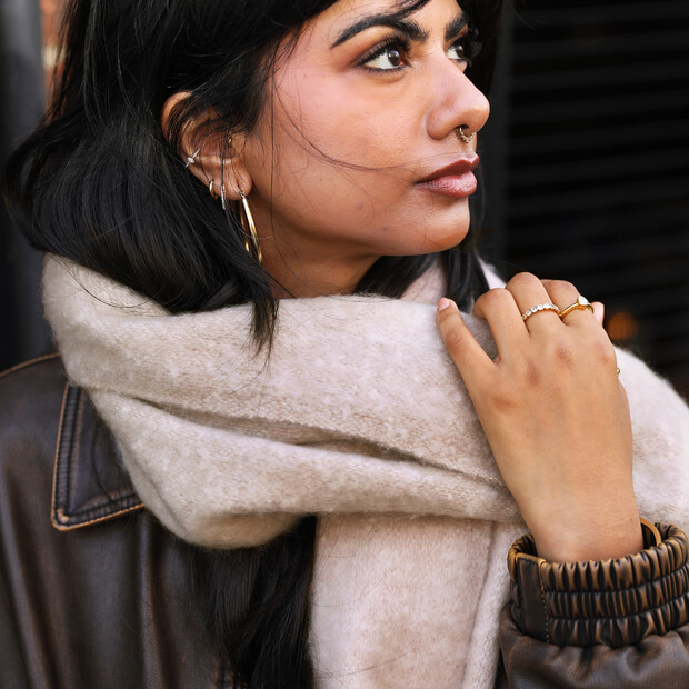 Beige Winter Scarf