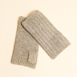 Neutral Knitted Hand Warmers