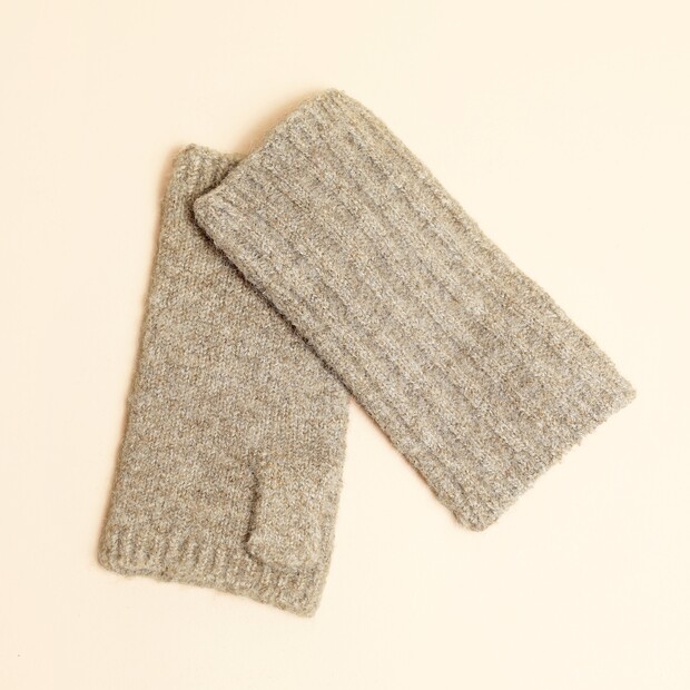 Neutral Knitted Hand Warmers