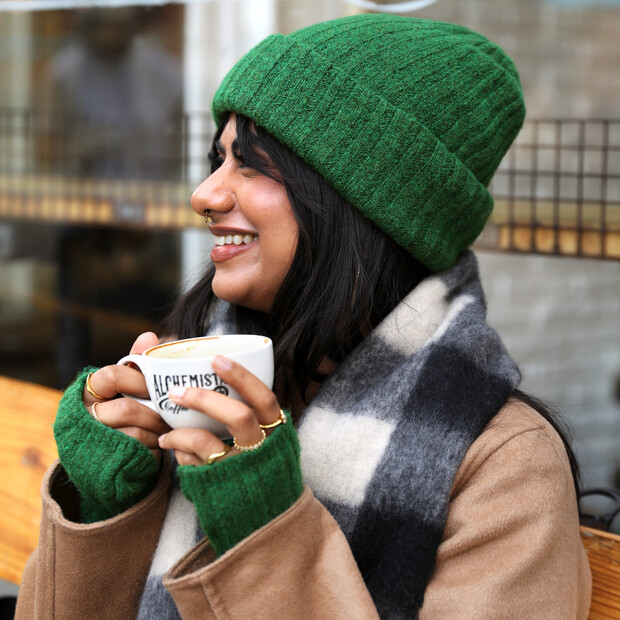 Forest Green Beanie Hat
