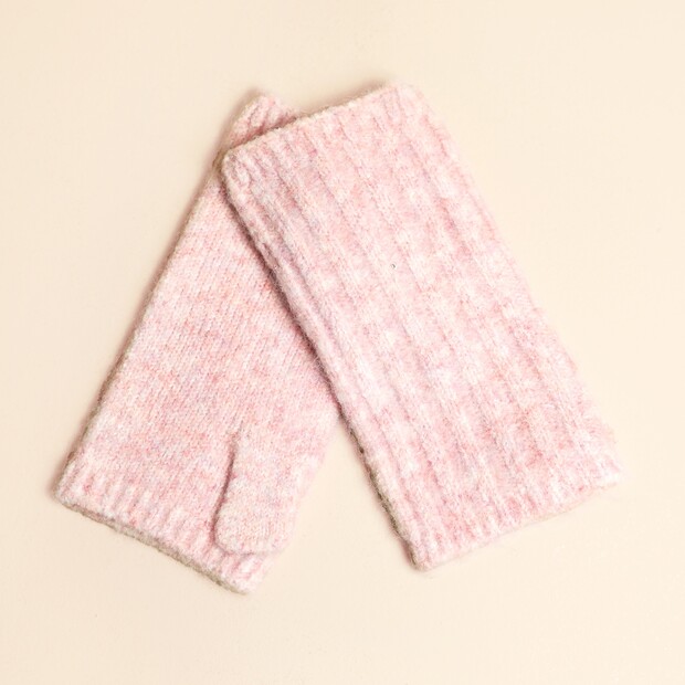 Light Pink Knitted Hand Warmers