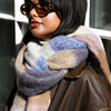 knotted scarf on model