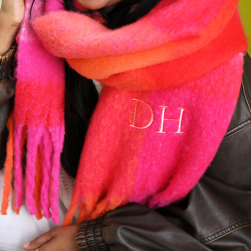 close up of initial personalisation