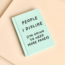 Ohh Deer People I Dislike A7 Fabric Hard back Notebook