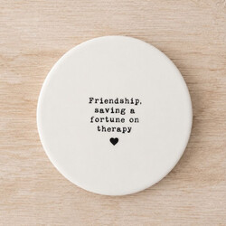 Portland Living Ceramic Friendship Coaster