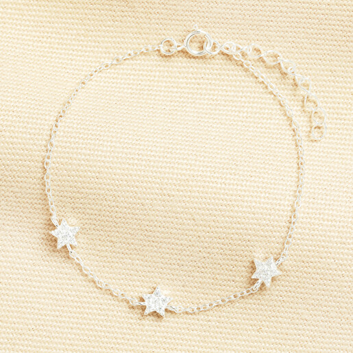 hypoallergenic charm bracelet in silver