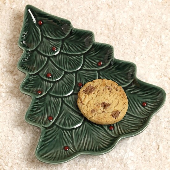 Ceramic Christmas Tree Plate
