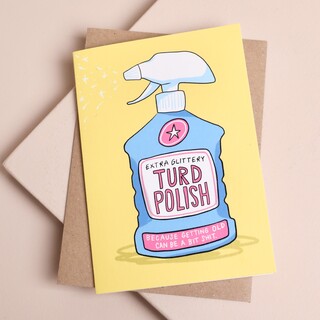 Running with Scissors Turd Polish Greetings Card