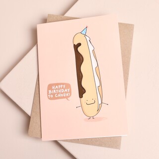 Running with Scissors Happy Birthday to Choux Birthday Card