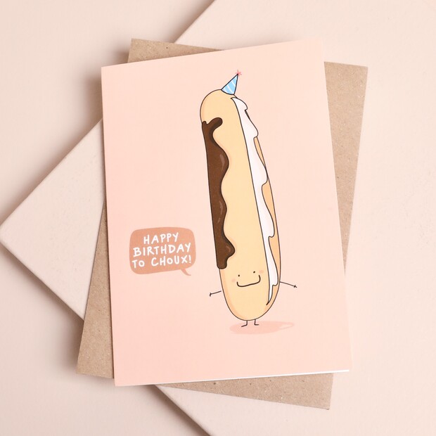 Running with Scissors Happy Birthday to Choux Birthday Card