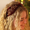 leaf headband on blonde hair 