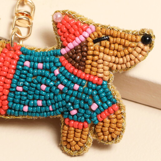 close up of  beaded design