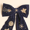 Close Up of Beaded Stars on Soft Velvet Bow