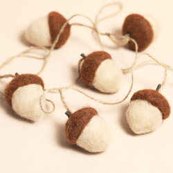 Felt Mini Acorn Garland
