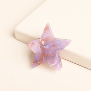 Small Lilac Star Hair Clip