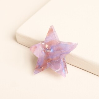 Mini Lilac Star Hair Clip