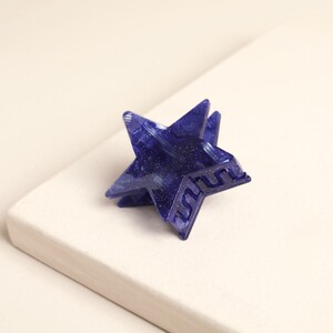 Small Blue Star Hair Clip
