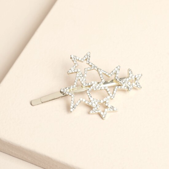 Gold Multi Star Hair Clip