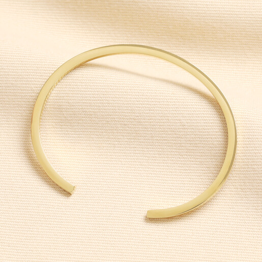 waterproof cuff bracelet in gold