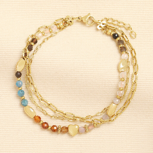 semi precious earth-toned bracelet