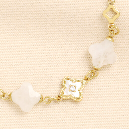close up of clover charms 