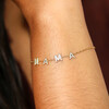 waterproof gold charm bracelet