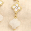 close up of semi precious charms 