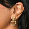 waterproof drop earrings in gold