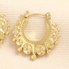boho stainless steel hoop earrings