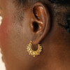 waterproof hoop earrings in gold