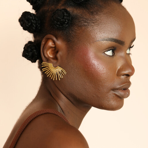 model shot of waterproof earrings