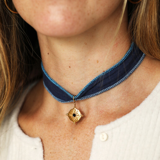 model shot of choker necklace